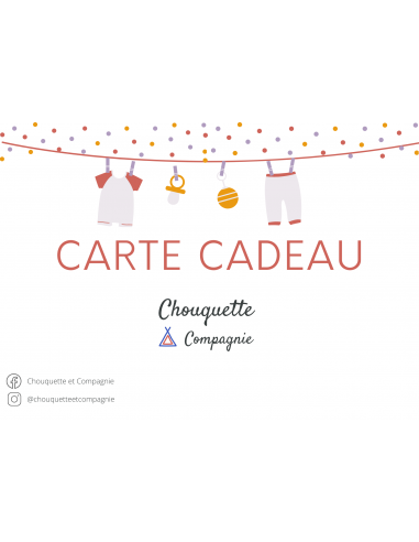 Carte cadeau Chouquette et Compagnie - Montant au choix Le MVP de beaucoup