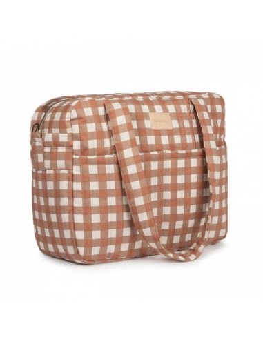 Sac à langer imperméable Nobodinoz Hyde Park Terracotta Check meilleur choix