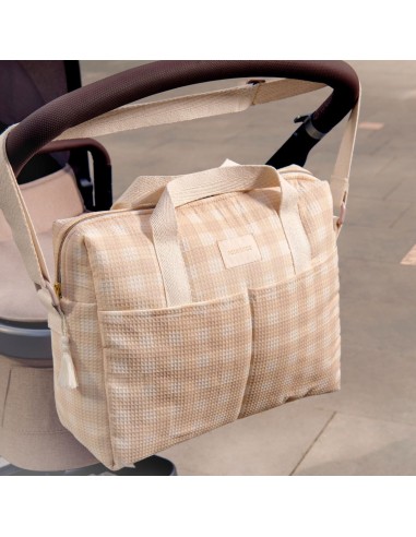 Sac à langer Nobodinoz Gala - Ivory Check Livraison rapide