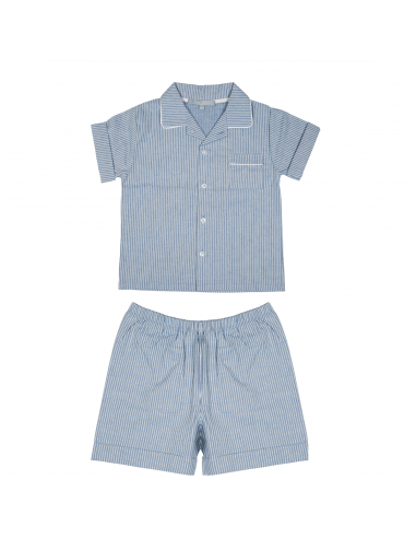 Pyjama enfant - Short et Chemise Rayures - Antony shop