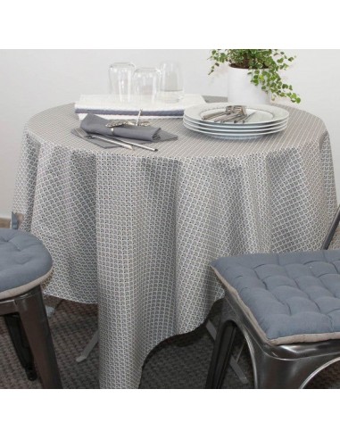 Nappe enduite Eventails Gris (plusieurs tailles) destockage