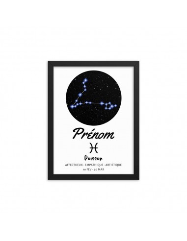 Tableau signe astrologique Poisson prix