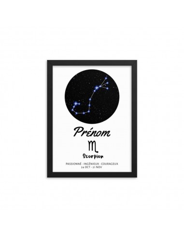 Tableau signe astrologique Scorpion Toutes les collections ici