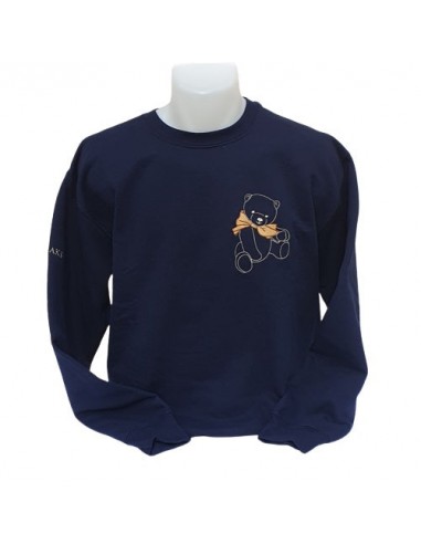 Sweat-Shirt bleu marine - Broderie Ourson ouvre sa boutique