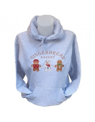 Sweat-shirt gris chiné -  Broderie Gingerbread Bakery Comment ça marche