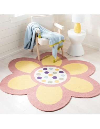 Colorful flower rug pas cheres