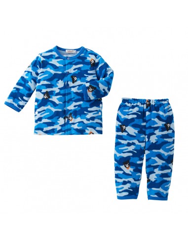 PYJAMA CAMOUFLAGE BLEU brillant des détails fins